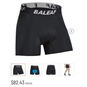 🖤NWT🔺BALEAF Men's Cycling Underwear Shorts 3D Padded Bike Bicycle Pants